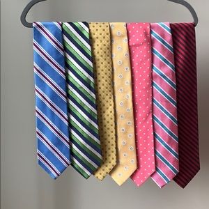 7 ties, Brooks Brothers.